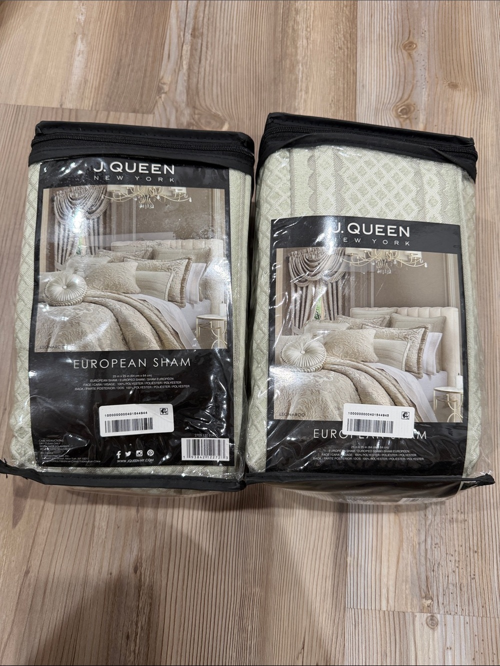 J. Queen New York European Sham - Light Sage set of 2